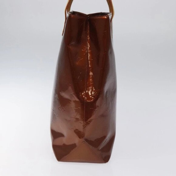 LOUIS VUITTON Monogram Vernis Reade MM Hand Bag Bronze - Picture 3 of 15
